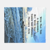 COUVERTURE POLAIRE SERENE MATTHEW 19:26 PHOTO DESIGN (Devant (Horizontal))