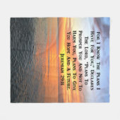 COUVERTURE POLAIRE SERENE SUNRISE JEREMIAH 29:11 BIBLE VERSE (Devant (Horizontal))