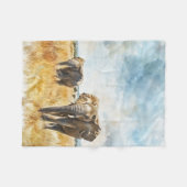 Couverture Polaire Serengetti Elephants (Devant (Horizontal))