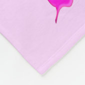 COUVERTURE POLAIRE SÉRÉNITÉ FLORALE ROSE PERSONNALISÉE PRAYER BLANKET (Coin)