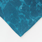 Couverture Polaire Sérénité inspirée de la mer : Vagues océaniques tr (Coin)