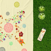 Couverture Polaire Sérénité Mandalas Watercolor Bliss