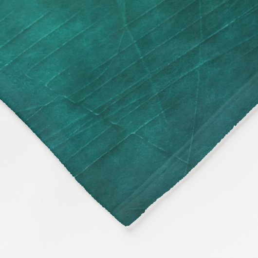 Couverture Polaire Sérénité Turquoise profonde (Coin)