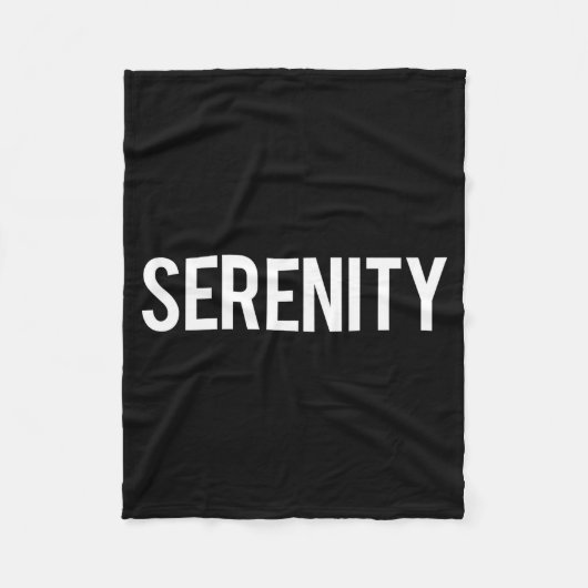 Couverture Polaire Serenity - Cool New Funny Name Fan Gift Tee  (Devant)