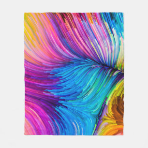 Couverture Polaire Série Color In Motion. Conception abstraite faite