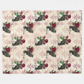 Couverture Polaire Série Visage Gothique Design 16  (Devant (Horizontal))