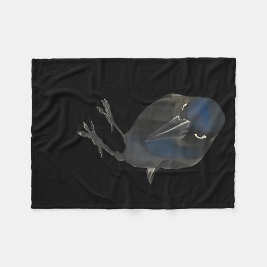 Couverture Polaire Seriously Funny Crow Sarcastic Quote (Devant (Horizontal))