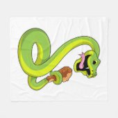 Couverture Polaire Serpent au poulet (Devant (Horizontal))
