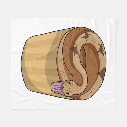 Couverture Polaire Serpent avec muffin (Devant (Horizontal))