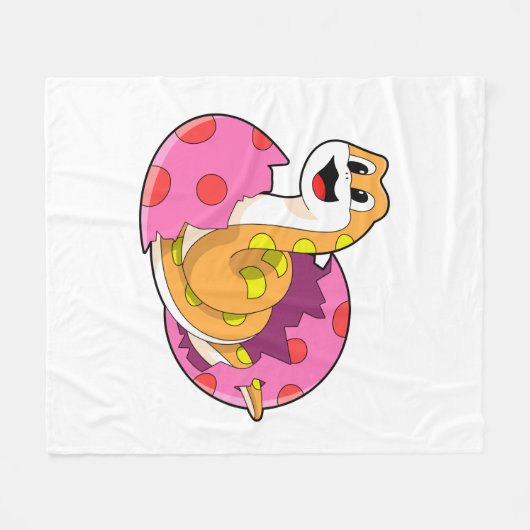 Couverture Polaire Serpent avec oeuf (Devant (Horizontal))