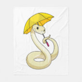 Couverture Polaire Serpent avec parapluie (Devant)