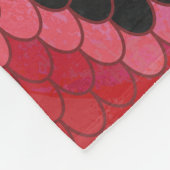 Couverture Polaire Serpent noir et rouge (Coin)