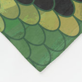 Couverture Polaire Serpent noir et vert (Coin)