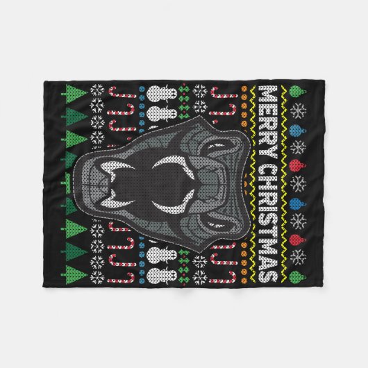 Couverture Polaire Serpent Vilain Noël Sweat Wildlife Series (Devant (Horizontal))