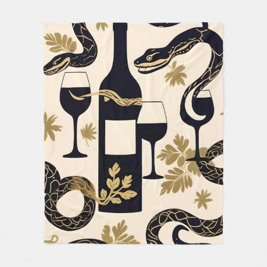 Couverture Polaire Serpents et vins (Devant)