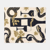 Couverture Polaire Serpents et vins (Devant (Horizontal))