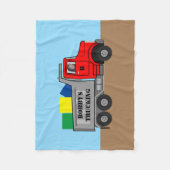 Couverture Polaire Service de camionnage pour bébé garçon Personnalis (Devant)