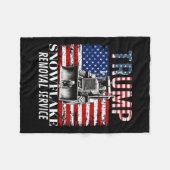 Couverture Polaire Service d'enlèvement de flocon de neige drôle Dona (Devant (Horizontal))