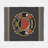 Couverture Polaire Service des pompiers pompiers sur mesure (Devant (Horizontal))
