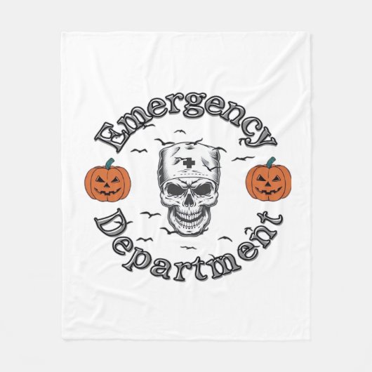 Couverture Polaire Service D'Urgence Er Nurse Skeleton Hallo (Devant)