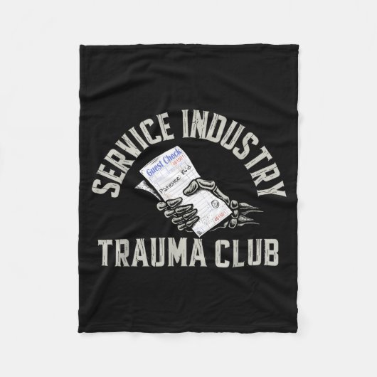 Couverture Polaire Service Industry Trauma Club Funny Server Bartende (Devant)