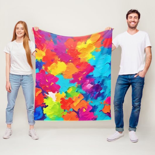 Couverture Polaire Serviette (En situation)