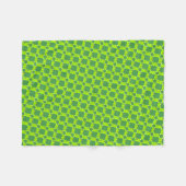 Couverture Polaire Serviette à motif géométrique vert (Devant (Horizontal))