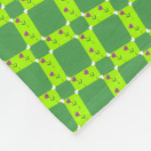 Couverture Polaire Serviette à motif géométrique vert (Coin)