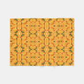 Couverture Polaire Serviette Fraîches Oranges et Feuilles (Devant (Horizontal))