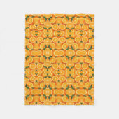 Couverture Polaire Serviette Fraîches Oranges et Feuilles (Devant)