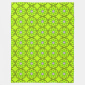 Couverture Polaire Serviette vert clair avec motif circulaire complex (Devant)