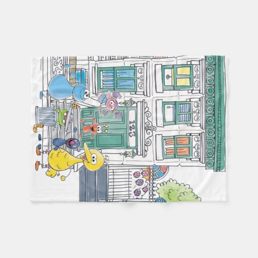 Couverture Polaire Sesame Pals Doodley Graphisme (Devant (Horizontal))
