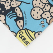 Couverture Polaire Sésame Sésame | Cookie Monster Doodle Motif (Coin)