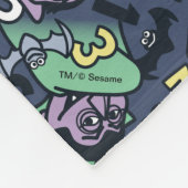Couverture Polaire Sésame Sésame | Count von Count Doodle Motif (Coin)