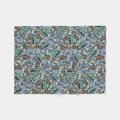 Couverture Polaire Sésame Sésame | Oscar le Motif de groupe (Devant (Horizontal))
