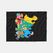 Couverture Polaire Sesame Street Christmas Pals  (Devant (Horizontal))