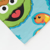 Couverture Polaire Sesame Street Façades Motif sur Blue (Coin)