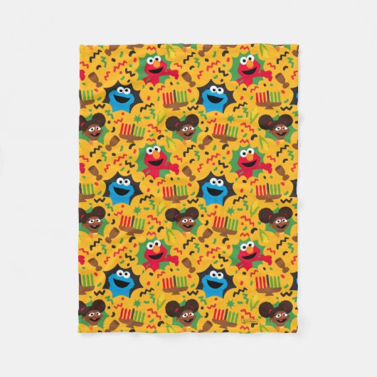 Couverture Polaire Sesame Street Kwanzaa Motif (Devant)