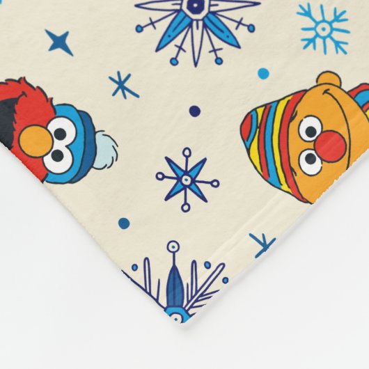 Couverture Polaire Sesame Street Noël Snowflake Motif (Coin)
