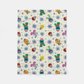 Couverture Polaire Sesame Street Noël Snowflake Motif (Devant)