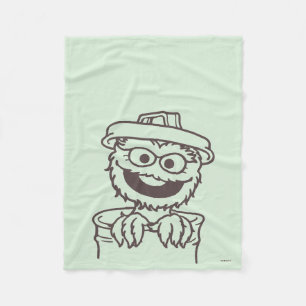 Couverture Polaire Sesame Street Oscar le grincheux