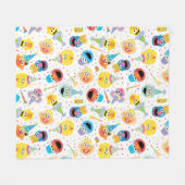 Couverture Polaire Sesame Street Pals Confetti Birthday (Devant (Horizontal))