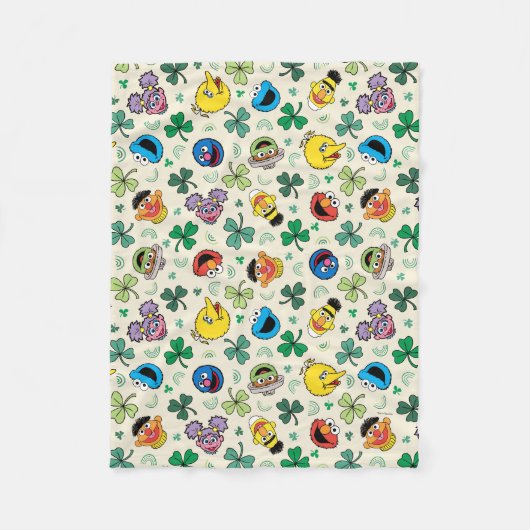 Couverture Polaire Sesame Street St. Patrick's Day Motif (Devant)