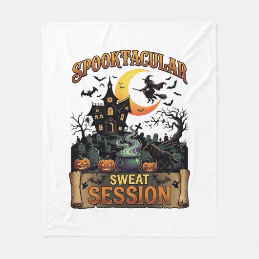 Couverture Polaire Session de sudation Spooktacular Maison hantée Sor (Devant)