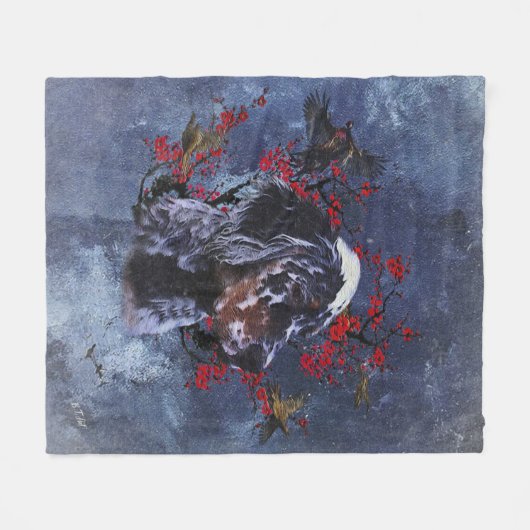 Couverture Polaire Set anglais avec faisans, art (Devant (Horizontal))