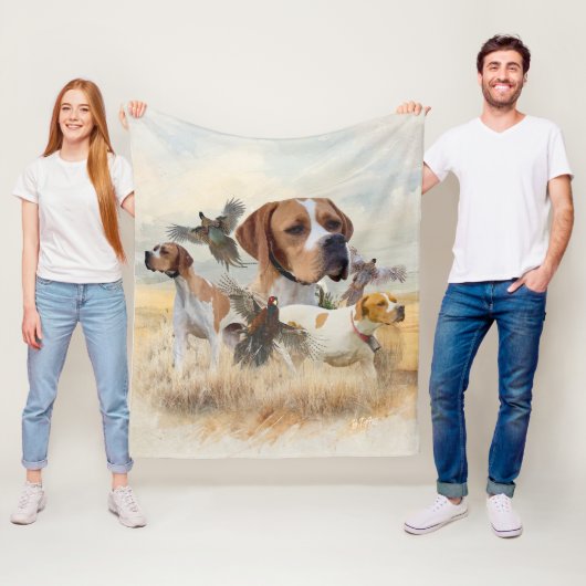 Couverture Polaire Setter anglais (En situation)