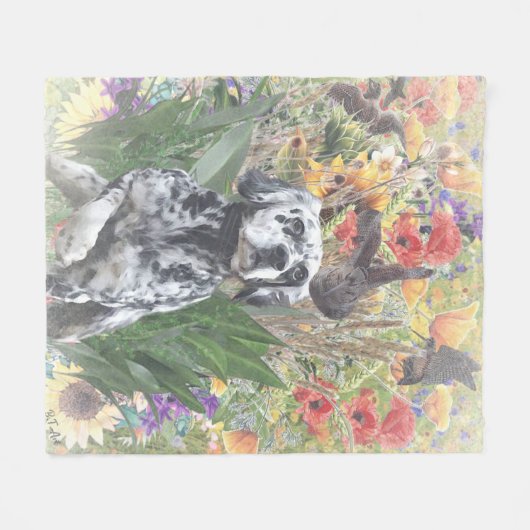 Couverture Polaire Setter anglais (Devant (Horizontal))