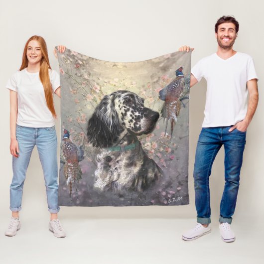 Couverture Polaire Setter anglais (En situation)