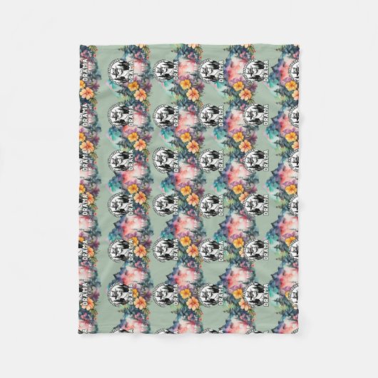 Couverture Polaire Seule la Forêt Lama Drame peut être évitée (Devant)