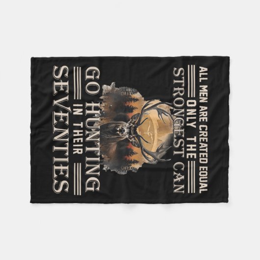 Couverture Polaire Seuls Les Meilleurs Peuvent Toujours Chasser Dans  (Devant (Horizontal))